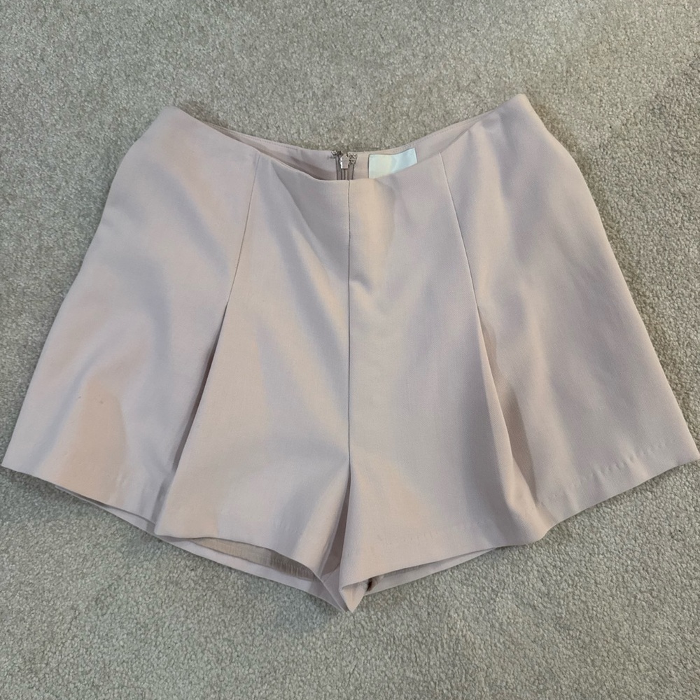 Greylin Pleated Blush High-Rise Skort
